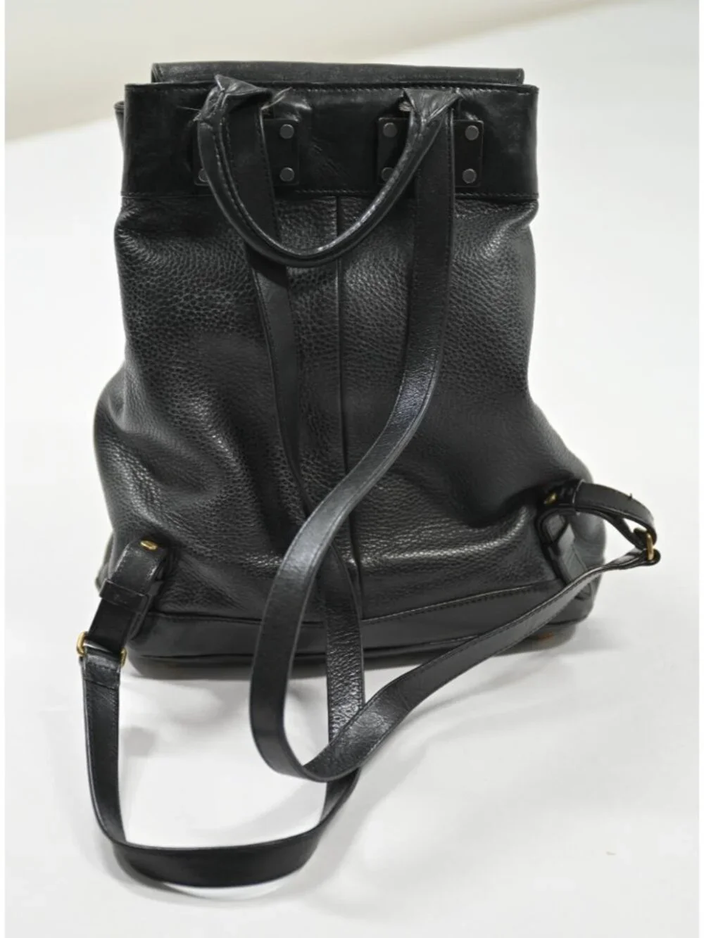Rag & Bone Mini Pilot Leather Backpack in Black